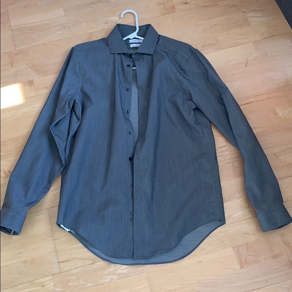 Calvin Klein Grey Dress Shirt